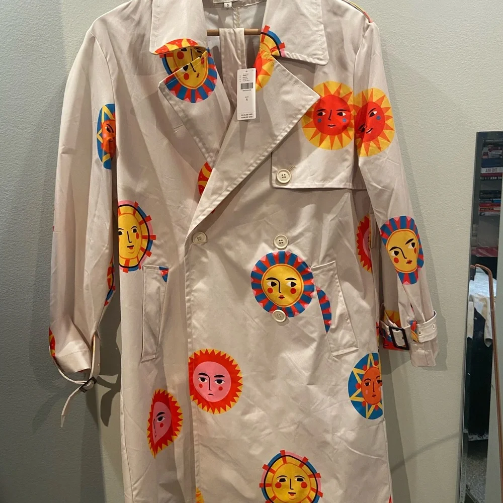 SOLD ⭐️ Anthropologie - PEPA Loves Basic Trench with Boho vibe ☀️ - Picture 12 of 13